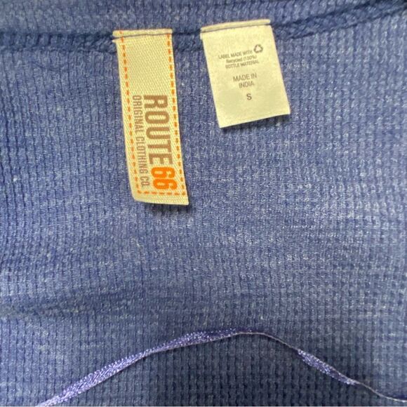 Women's Route 66 Blue Light Cascade Cardigan Thermal Shrug Jacket Top Small S - Picture 6 of 6